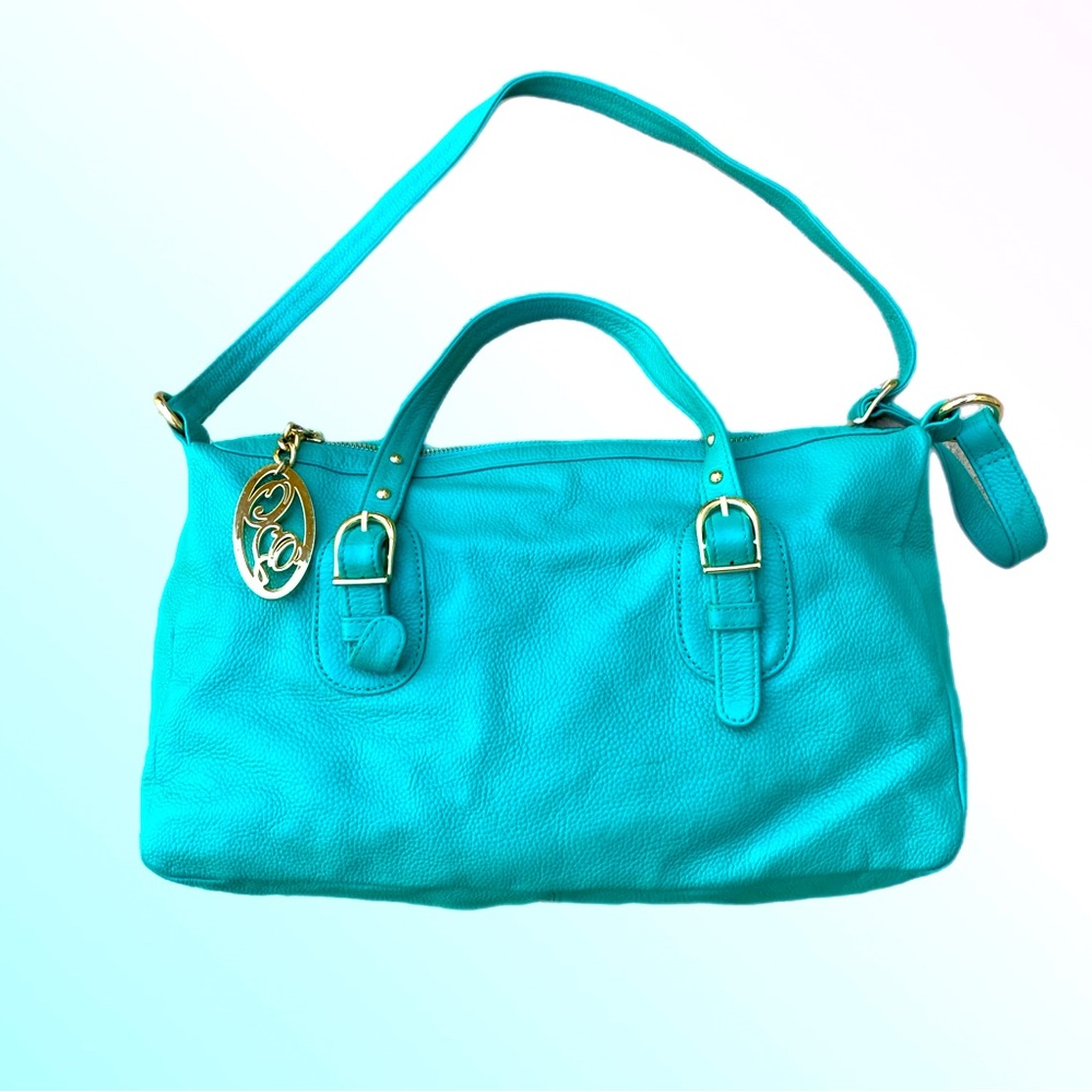 Onna Ehrlich Derin Jade Pebbled Leather Shoulder Bag